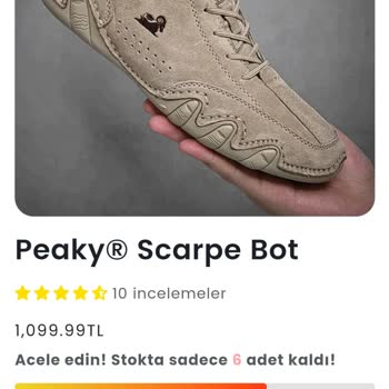 Peaky Sneaker Ürünüm Kargolanmadı, Destek Bekliyorum!