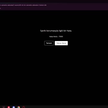Blutv İçerik Koruması Hatası