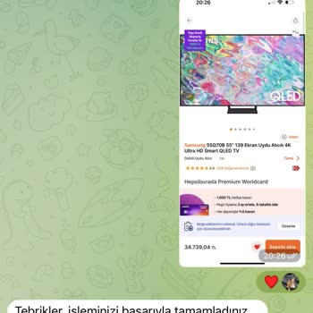 Telegram Da Şüpheli Hepsiburada'dan Para Kazandırma Yöntemi