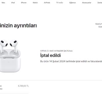 Apple Airpods 3 Para İadesi Sorunu