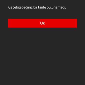 Vodafone Taahhüdüm Bitikten Sonra Yeni Tarife Geçemiyorum