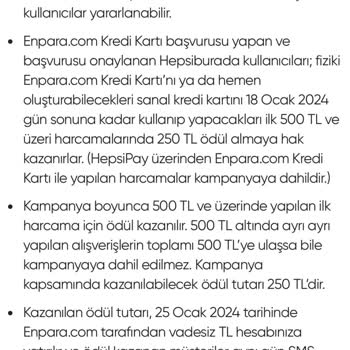 Enpara Hak Ettiğim Ödülü Vermiyor!