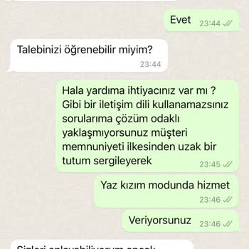 Zara Kullanılmış Yanlış Ürün Gönderimi
