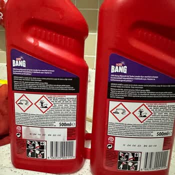 Cillit Bang Lavaboyu Açmayı Şuraya Koy İçindeki Sıvı Arttı