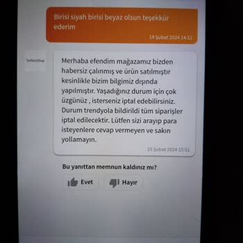 Trendyol Satın Aldığım Ürün Ve Yaşadığım Mağduriyet