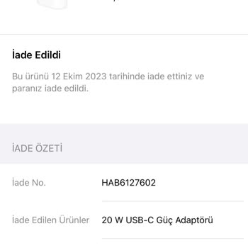 Apple Store Şarj Adaptörü Sipariş Verdim Getirmiyor