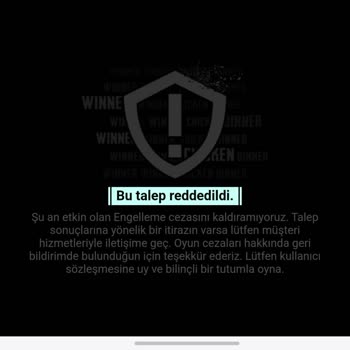 PUBG (Pubgmobile.com) Haksız Ban Yedim