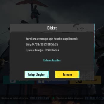 PUBG (Pubgmobile.com) Haksız Ban Yedim