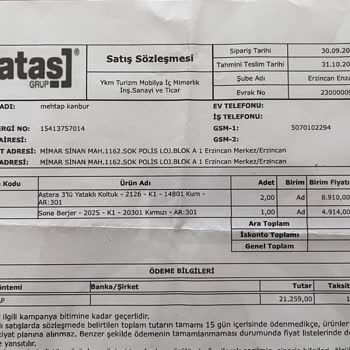 Yataş Enza Home Sona Koltuk Takimi - Teslimat/Eksik/Hatalı