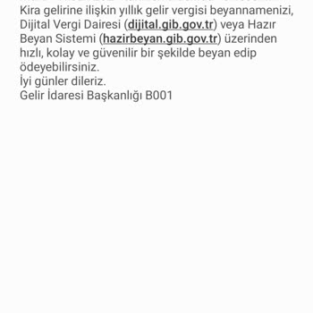 GİB Kira Vergisi