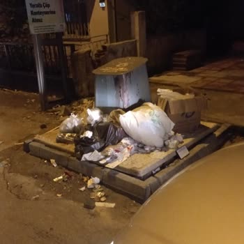 Pendik Belediyesi Çöp Konteynerin Ev Girişine Koyulması