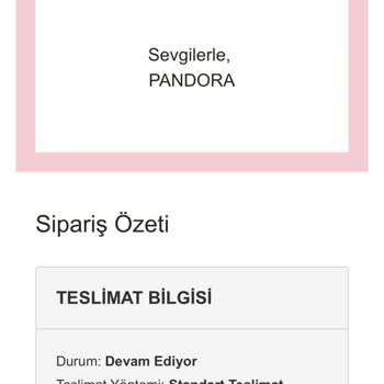 Pandora Mücevher Müşteri Hizmet Kalitesizliği