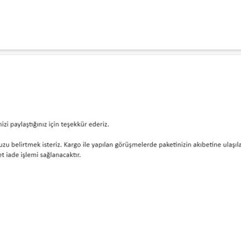 GRATİS'TEN Aldığım Ürünlerin Kargoda Kaybolması
