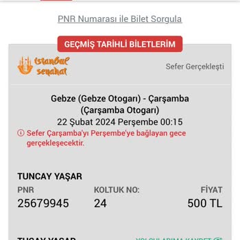 İstanbul Seyahat Gece Yolculuğunda Arıza Mağduriyeti