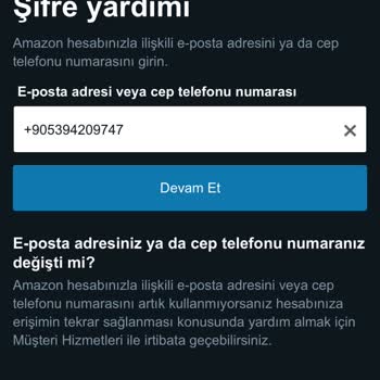 Amazon Hesap Kitlenmesi Ve Giriş Yapamama