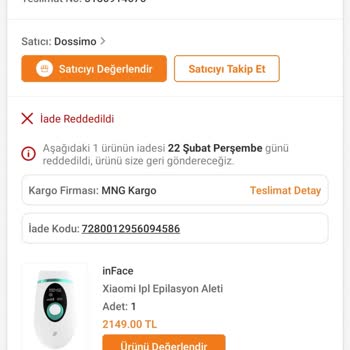 Trendyol İade Etme Sorunu