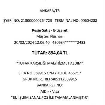 MoneyPay Param Money Hesabımdan İki Ke 894,04 TL Çekmiş