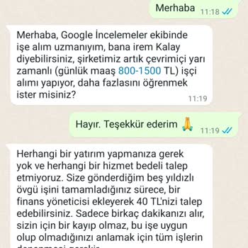 WhatsApp +62 Ve +234 Kodlu Numaralardan Gelen İş Teklifleri