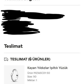 Pandora Mücevher Pandora Sipariş Teslimatı Gecikmesi