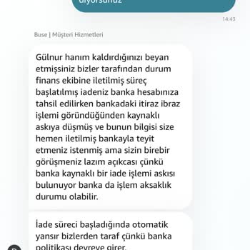 Amazon İki Aydır Gelmeyen İadem!