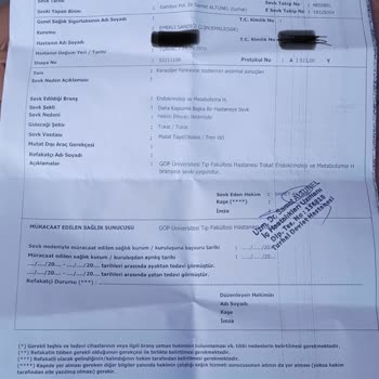 Gaziosmanpaşa Üniversitesi Hastanesi (Tokat) Kurum Sevk İle Gelen Önceliği Olan Hastayı Muayeneye Almadı