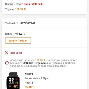 Trendyol Siparişimi Haksız Yere Kendi Kusurları Yüzünden İptal Etti