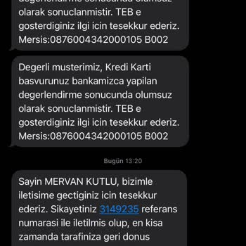 TEB Denied Pre-Approved Credit Card