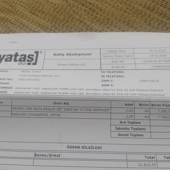 Entepe Mobilya E5 Bedding Küçükyalı