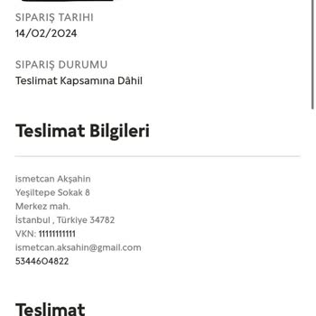 Pandora Mücevher Sipariş Hakkında Hiçbir Bilgi Yok Kaderimi Bekler Gibi Ürün Bekliyorum