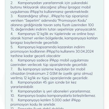 İpragaz Kampanya Fiyatından Fazla Ücret Alınması