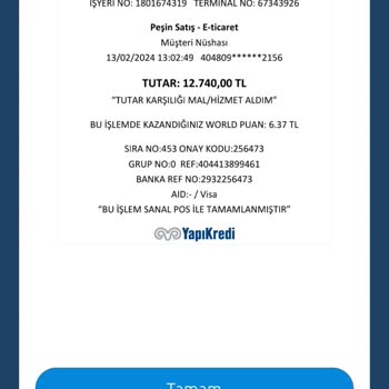 iyzico Alınamayan Ürüne Ödenen Para
