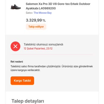 The Moose Bay/Hepsiburada'dan Aldığım Salomon Marka Ayakkabı Kalitesizliği