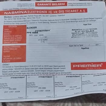 Premier Markalı Mutfak Robotu