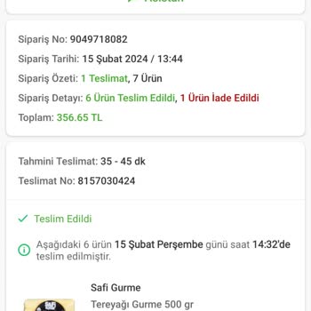 Safi Gurme Tereyağ Facia!