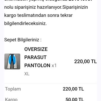 Japp Store Ürün Ulaşmadı XL