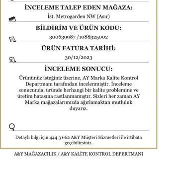 Network Metrogarden - Kazak İadesi -