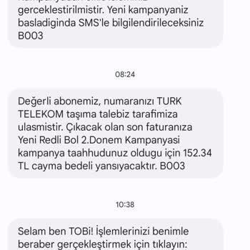 Vodafone Onaysız Taahhüt Yenileme Şikayet
