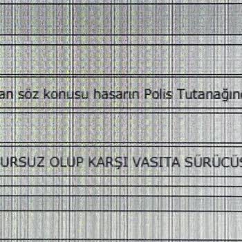 Neova Sigorta İlgilenilmiyor Hatalı Kusur Girişi Yapıp Mağdur Ediyor