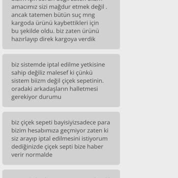 Çiçek Sepeti Paramı İade Etmiyor