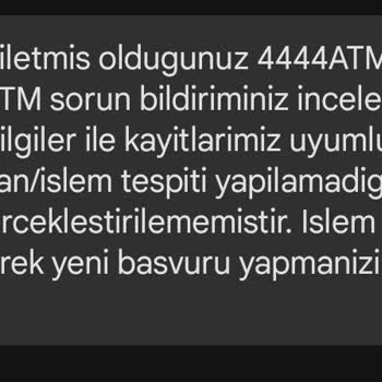 Ziraat Bankası ATM'si Paramı Yuttu Hatalı İşlemi Reddediyor