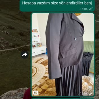 Tuba Mutioğlu Ferace Elbise Siparişi