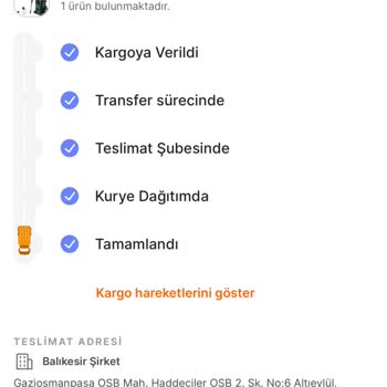 Kayıp Kargom, Firma Yurtiçi Kargo