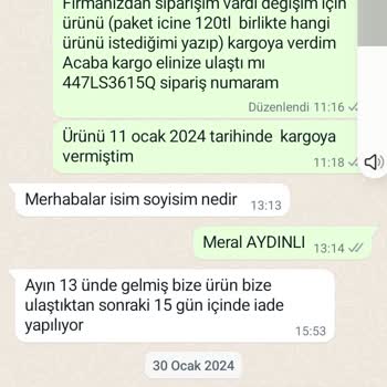 Meysadesign Ürün Değişimi Sorunu Ve İletişimsizlik