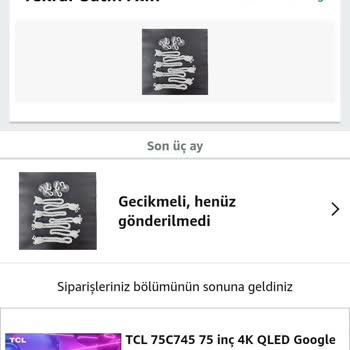 Henüz Gecikmeli Kargo Diyor Güvenimi Kırdı Amazon