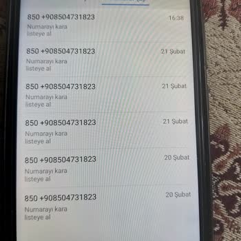 0850 473 18 23 Rahatsız Eden Arama