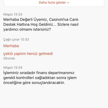 Casinoviva Para Çekim İşlemi