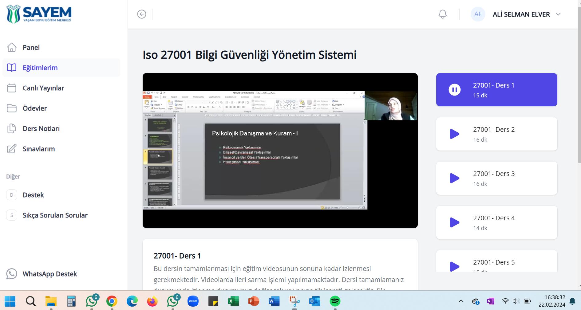 Yaşam Boyu Eğitim Sayem Eğitim Kurumu İlkeli Bir Davranış Sergilemiyor