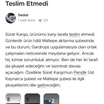 Gardrops Uygulaması Ait Sorun