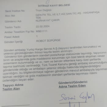 Xiaomi Robot Süpürgenin Garantiye Yollanması