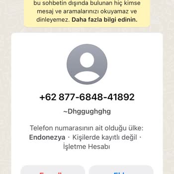 WhatsApp'a Gelen Mesajlar